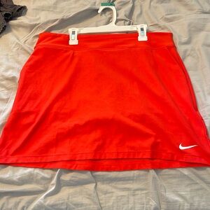 Red Nike Golf Skirt